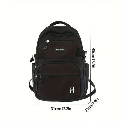 eybag Daily Large-capacity Casual Backpack for Women Korean Versatile High School Student College Student Bag Daily Work Clothing Travel Backpack Trendy Brand Men's Backpack