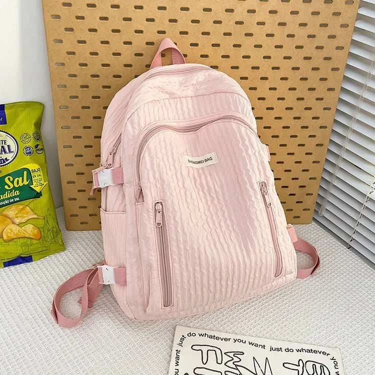 eybag Lovely Bubble Cotton Plaid Backpack Women New Fashion School Bags For Teenage Girls Kawaii Backpack Mochilas Para Mujer Sac