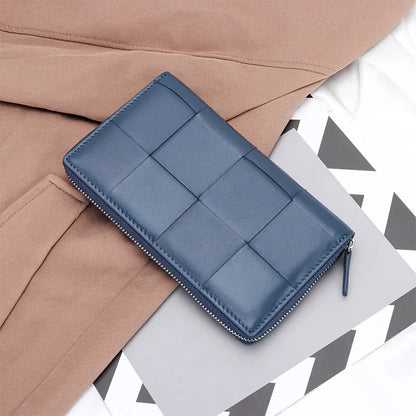 eybag 2024 New Fashion Genuine Leather Women Long Wallets Real Leather Female Luxury Brand Design Clutch Girl Lady Gift Cash Purse