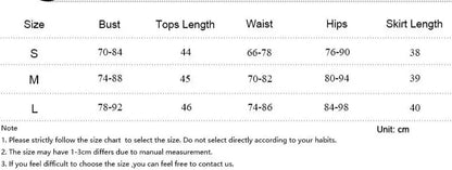 eybag Women 2024 Summer Tank Tops Mini Skirts Party Club Streetwear Two Piece Matching Sets