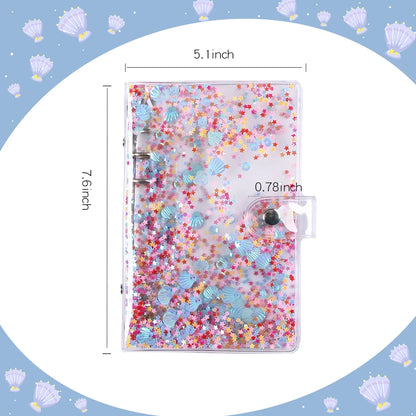 eybag A6 Budget Binder Cover With 10Pcs Transparent Cash Envelopes Waterproof PVC Zippered Cash Bags For Budget