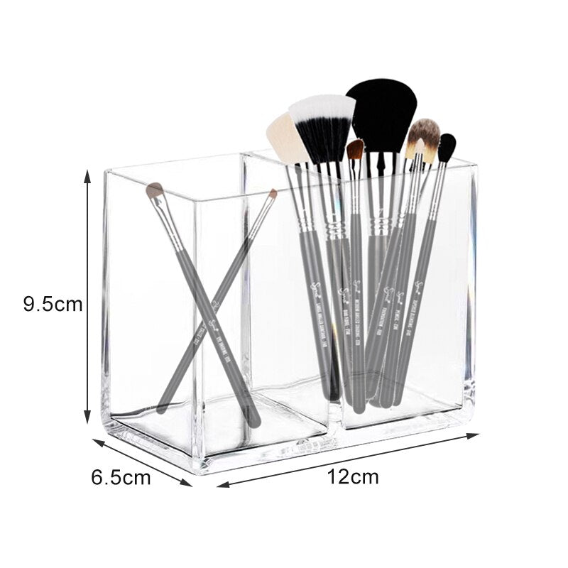 eybag Acrylic Organizer for Cosmetics Transparent Eyebrow Pencil Brush Holder Makeup Organizer Boxes Brush Containers Storage Box