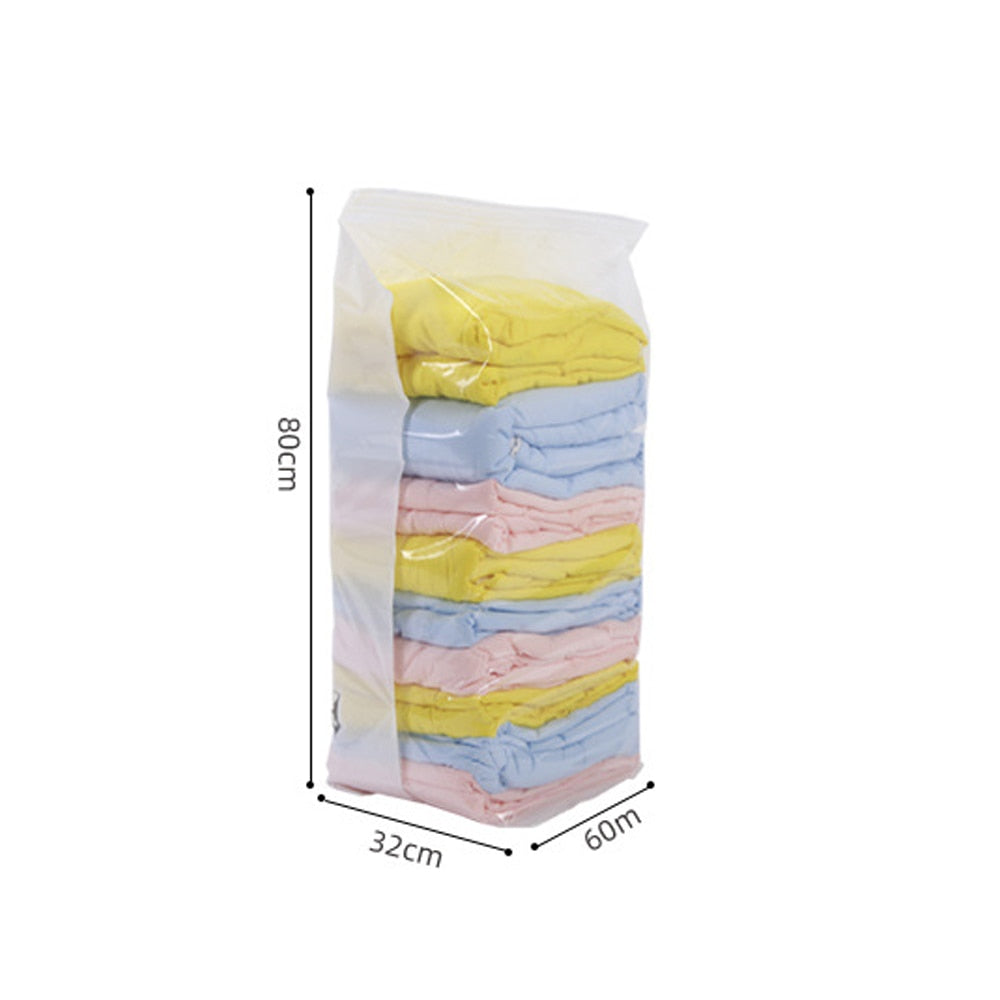 eybag High Capacity Vacuum Bag Package Compressed Organizer for Quilts Clothes Transparent Space Saving Seal Bags Foldable Storage Bag