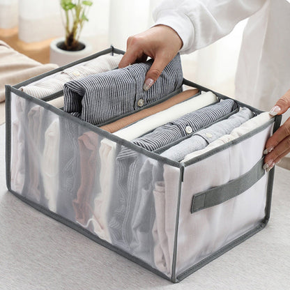 eybag Wardrobe organizer Jeans storage boxes Closet Organizer Foldable Underwear Organizers Pants Storage Dividers Drawer Organizer