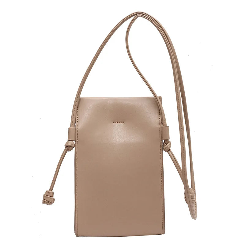 eybag Fashion Versatile Crossbody Bag New Ins Simple Soft Leather Shoulder Bag Women Light Zero Wallet Mobile Bag