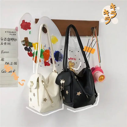 eybag Korean Fashion Multifunctional Girl Backpack Rivet Versatile Travel Bag Fashion Design Women Casual Backpack Student Schoolbags