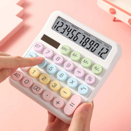 eybag Dopamine Candy Colored Desktop Calculator, High Beauty, Office, School, Student Stationery, Cute, Kawaii