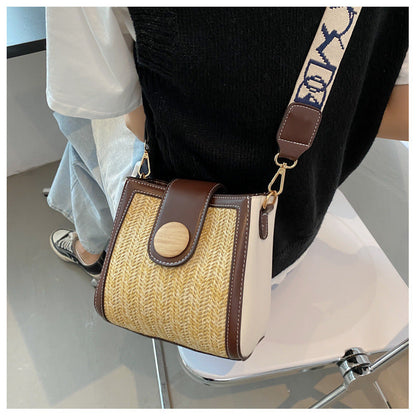 eybag Small Pu Straw Cover Crossbody and Shoulder Bags for Women 2022 Lace Fashion Messenger Bag New Designer Luxury High-capacity