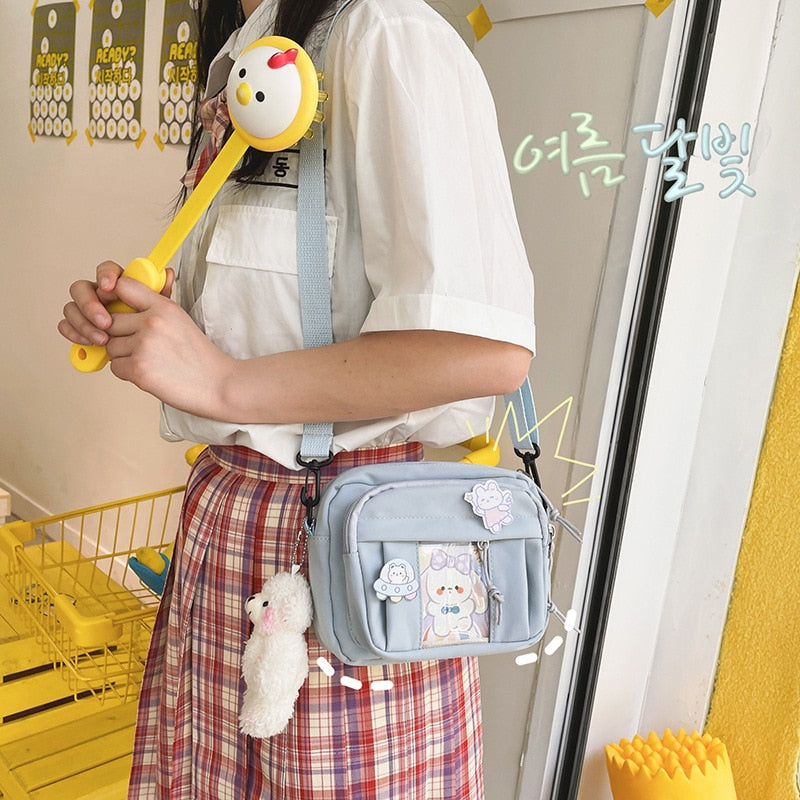 eybag New Kawaii Bag Girls New JK Transparent Bag Small Crossbody Bag For Women Purses and Handbags Shoulder Bag Itabag Bolso