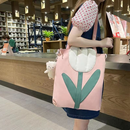 Lkblock Fashion new large capacity soft Tulip Bags shoulder Bag Women Tote Shoulder Bag creative Designer Bags lady Handbags Purses