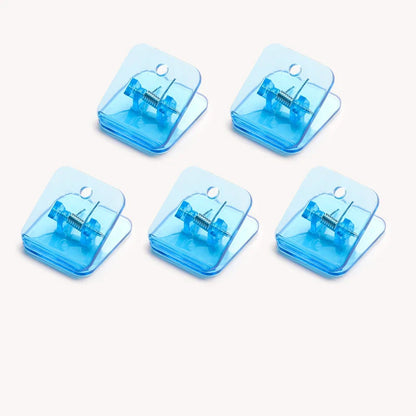 eybag 5pcs Candy Paper Clips Transparent Bookmarks Kawaii File Documents Binder Clips Notebook Index Page Holder Tickets Clamps Office