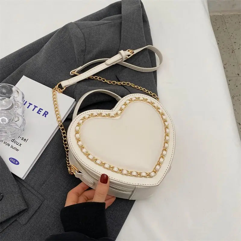 eybag Chic Sweet Heart Crossbody Bags For Women Leather Handbags JK Lolita Bag Solid Kawaii Shoulder Bag Uniform PU Bolso Mujer 2024