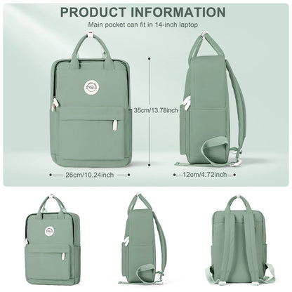 eybag Lightweight School Backpack for Women Men, Laptop Travel Casual Daypack College Secondary School Bags Bookbag for Teenage Girls