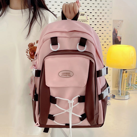 eybag Sense Size Schoolbag Girl Middle School Girl Retro High Value High School Student Backpack Girl