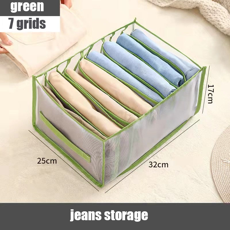 eybag Wardrobe organizer Jeans storage boxes Closet Organizer Foldable Underwear Organizers Pants Storage Dividers Drawer Organizer