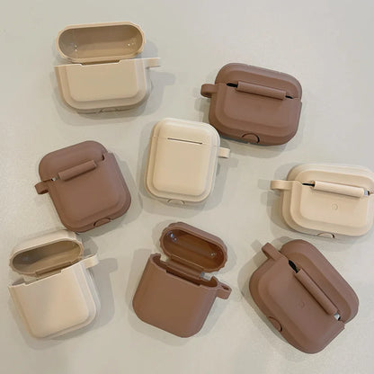 eybag Brown Khaki Silicone Case for Apple Airpods 3 Earphone Case Airpods Pro Protective Case for Air Pods Pro 2/ Airpods 1 2 Cover