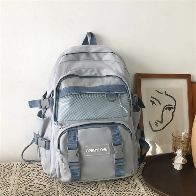 eybag Korean Ins Good-looking Junior High School Student Schoolbag Large-Capacity Backpack College Students' Backpack