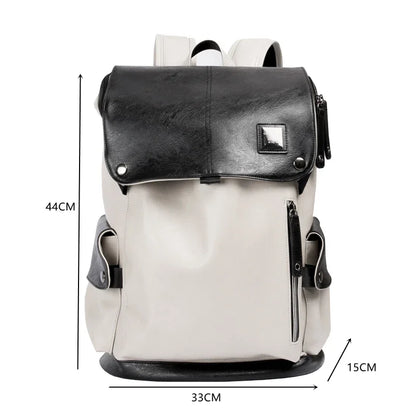 eybag Fashion Large Capacity Men's Backpack Casual Business15.6inch Laptop Backpacks Men Bags Luxury PU Leather Backpack Mochila