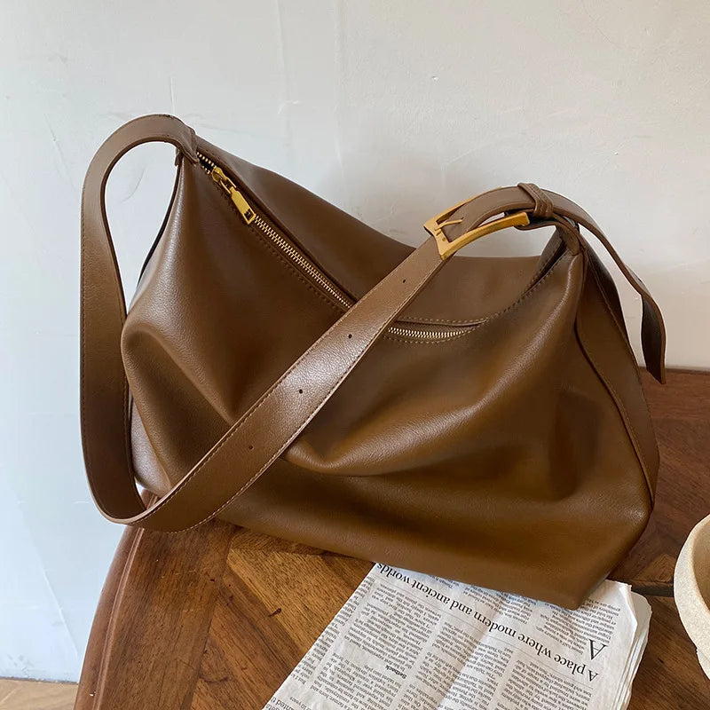 eybag Casual Women Shoulder Bags PU Leather Shopper Bag Female Large Capacity Messenger Bags Soft Crossbody Handbags Bolsos Feminina