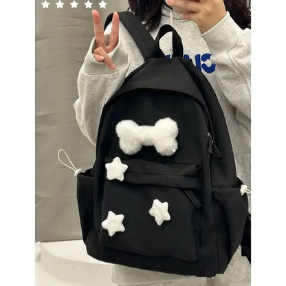 eybag Japanese Kawaii Star Bone Backpack for Girls Large Capacity Cute Backpacks Korean Leisure Sweet Fashion Student Schoolbags Y2k