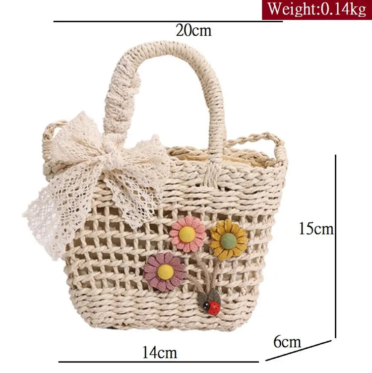 eybag Causal Purses For Womens Travel Handbags Beach Bag Summer Straw Bags Handmade Rattan Crossbody Bags Small Shoulder Bag Tote