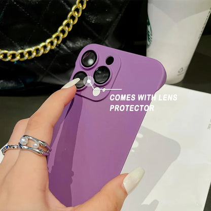 eybag Bezel-less Phone Case With Lens Protector Matte Material For iPhone 11 12 13 14 15 For 11 12 13 14 15Pro Max iPhone Phone Case