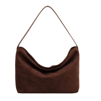 eybag Retro Autumn/Winter Bag  Women 2024 Suede Shoulder Bag Commuting Work Hand Armpit Bag