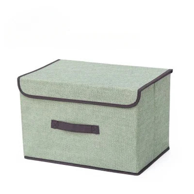 eybag 2PC Fabric Foldable Storage Box-Closet Storage Bin for Clothes, Dust-proof Organizer Box for Toys-Large Storage Box with Lid