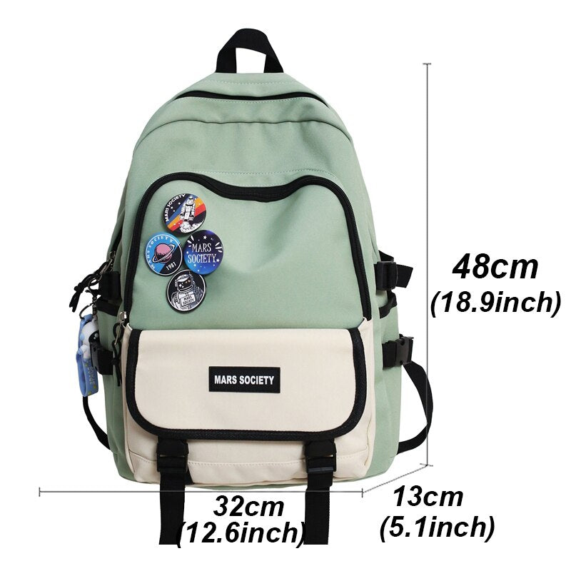 eybag New Casual Waterproof College Backpack Men Designer Book Bag Unisex Students Laptop Backpacks Canvas Student School Bags For Men