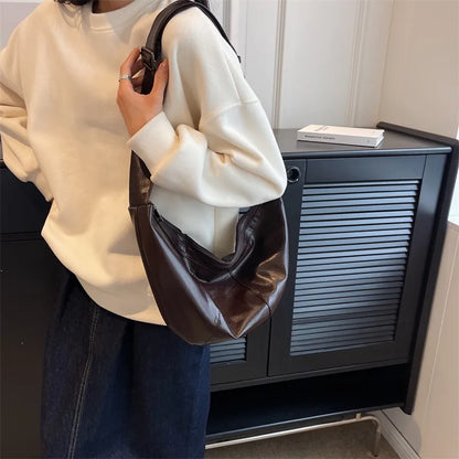 eybag Korean Fashion Big Bag Women Cool PU Leather Hobo Crossbody Bags Y2K Bag Handbags and Purses Shoulder Bag New Handbags Bolso