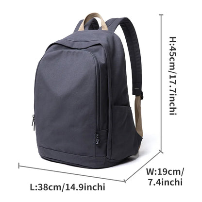 eybag 35L School Backpack for Women Lightweight Canvas Daily Rucksack 15.6 inch Laptop Bag Casual Unisex Travel Daypacks