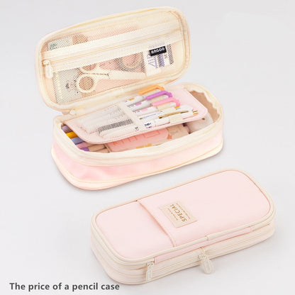 eybag Large Capacity Pencil Case Stationery School Supplies Pencil Cases Pouch Office Desk Storage Bag Students Kids Pen Case Bags Box