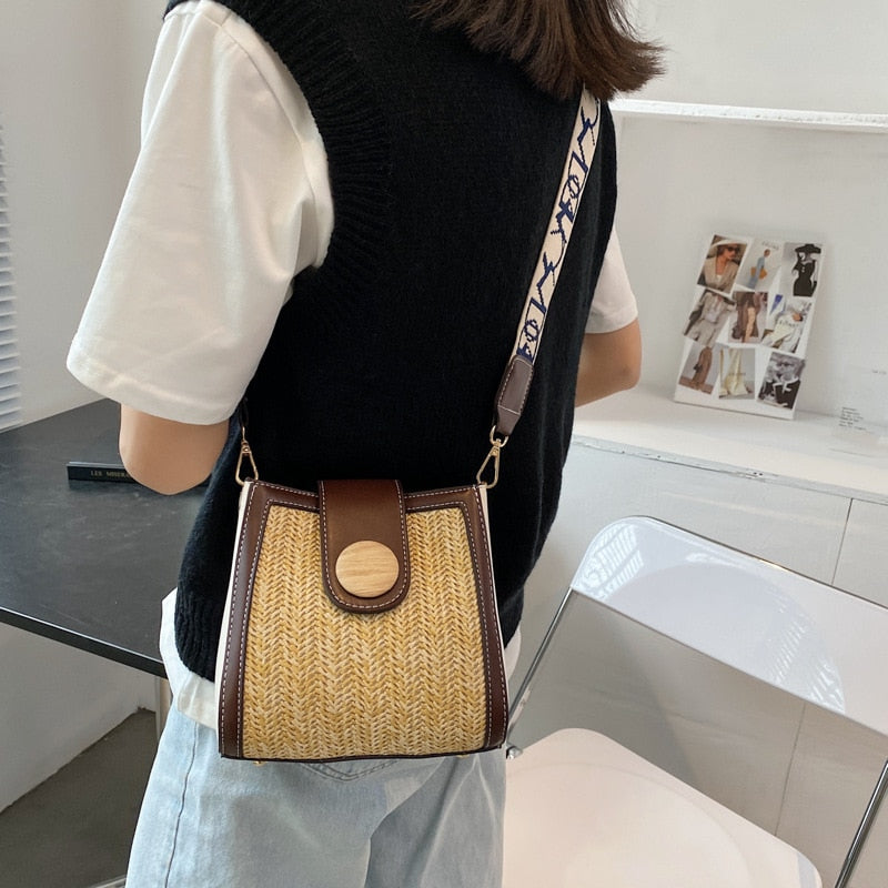 eybag Small Pu Straw Cover Crossbody and Shoulder Bags for Women 2022 Lace Fashion Messenger Bag New Designer Luxury High-capacity