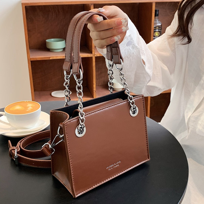 eybag New Luxury Designe Women Small Handbags High Quality PU Leather Shoulder Bag Simple Solid Female Crossbody Bags