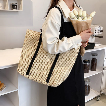 eybag Summer Straw Bags for Women Big Handmade Beach Bags Rattan Woven Handbags Travel Shopper Casual Resort Style Shoulder Bags