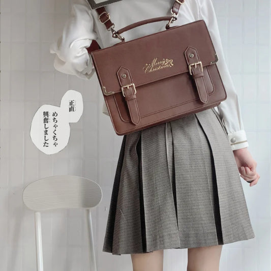 eybag JK uniform Cambridge bag 3 colors 2 sizes -- Ita Bag Messenger | Cute | JK Uniform | Girl | Crossbody bag | Gift for her | Kawaii