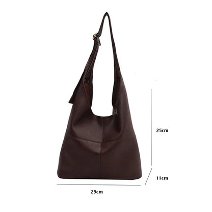 Lkblock Large-Capacity Women's Bag Fashion Simple Composite Bags New Underarm Bags Winter Korean Shoulder Bags