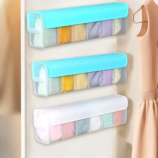 eybag Wall Mounted Underwear Storage Box Organizer For Underwear Bra Socks Ties Storage Organizer Cabinets Drawers Divider Wardrobe