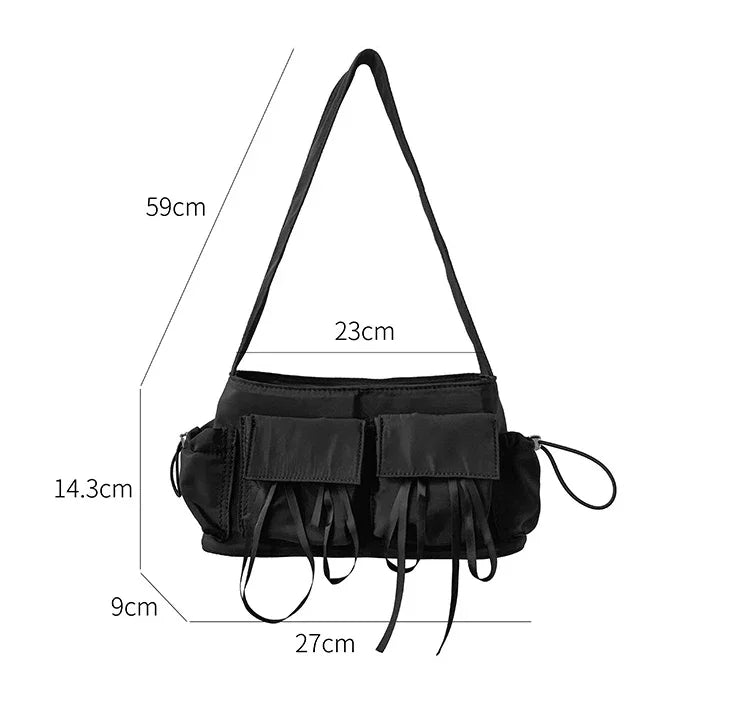 eybag Sweet Girls Bowknot Nylon Shoulder Women Bag Korean Niche Design Bow Summer Travel Beach Bag Female Totes Bags for Women Handbag