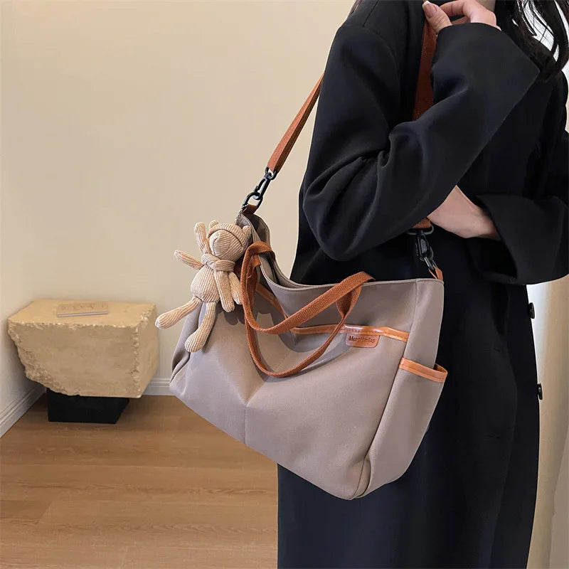 eybag Korean Fashion Tote Bag Women Multipocket Large-capacity Shoulder Bag Ladies Handbags and Purses Crossbody Bags Women Bolso