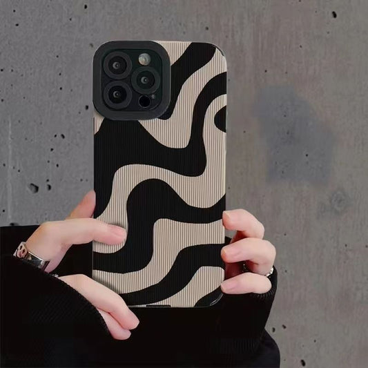 eybag New Zebra Stripe Phone Case For iPhone 14 Pro Max 11 12 13 Pro 7 8 Plus X XS Max XR Shockproof Soft Silicone Case Back Cover