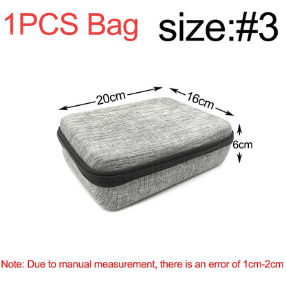 eybag Multi-Size EVA Hard Storage Box Travel Zipper Bag Shockproof Outdoor Tools Bag For Earphone Storage Case Accessories