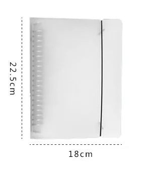 eybag Diary A4 A5 B5 Transparent Loose Leaf Binder Notebook Inner Core Cover Note Book Journal Planner Office Stationery Supplies