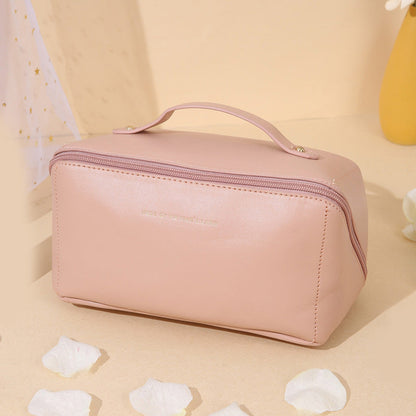 Lkblock Large-Capacity Travel Cosmetic Bag Women Makeup Case Female Toiletries Organizer Portable Storage Makeup Case Or Girls Traveling