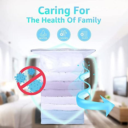 eybag High Capacity Vacuum Bag Package Compressed Organizer for Quilts Clothes Transparent Space Saving Seal Bags Foldable Storage Bag