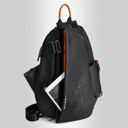 eybag Functional Messenger Bag Men's New Fashion Large-capacity Shoulder Bag Motorcycle Motorcycle Backpack Tide Brand Chest Bag