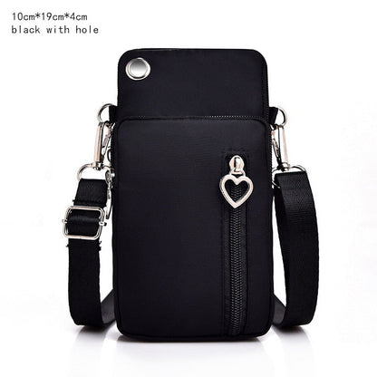 eybag Women's Mini Shoulder Bag Oxford Waterproof Handbag Wrist Pouch Wallet Sports Cell Mobile Phone Bag Crossbody Bags for Girls