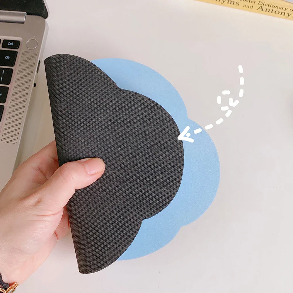 eybag Kawaii Cloud Mouse Pad Cute Desk Mat Waterproof Non Slip Insulation Pad Korean Stationery Table Mat Coster Office Supplies