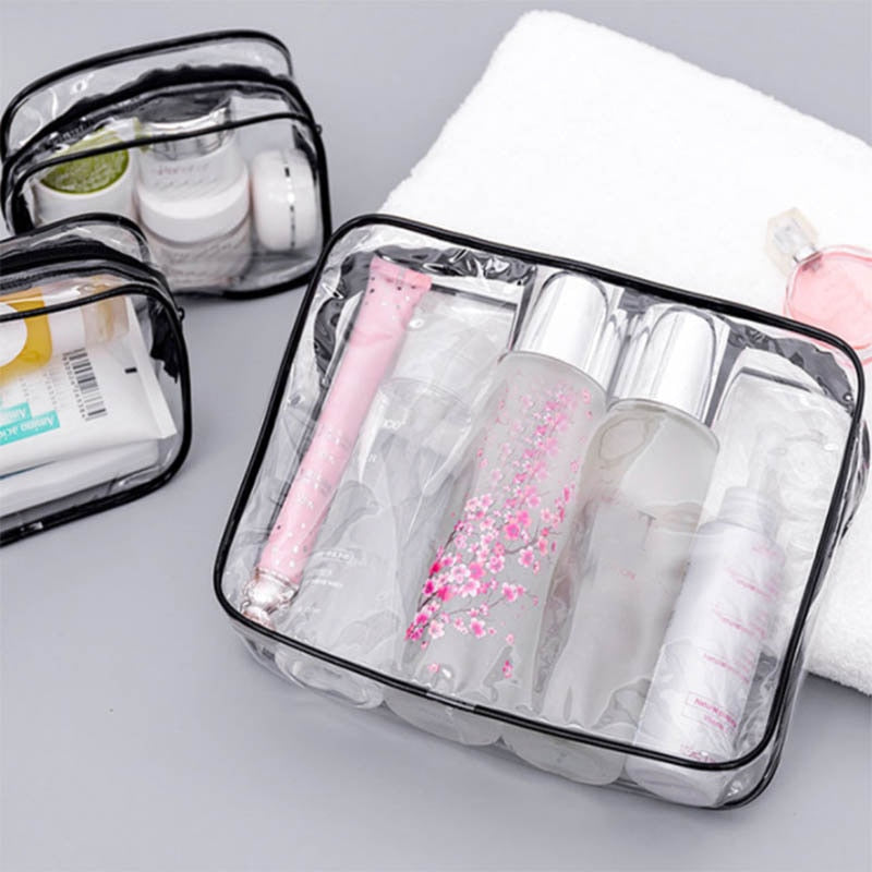 eybag Transparent Cosmetic Bag PVC Women Zipper Clear Makeup Bags Beauty Case Travel Make Up Organizer Storage Bath Toiletry Wash Bag