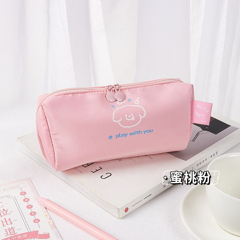 eybag Pencil Cases For Girls Large Capacity Pencil Pouch Soft Estuches Escolares Trousse Scolaire Korean Stationery Cute Pencil Case